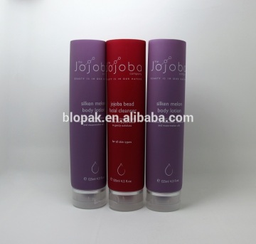 125mm plastic colored tube for hand cream packing