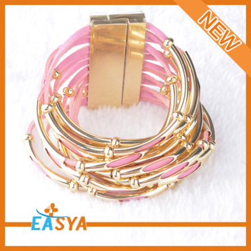 Famous Jewellery design Pink Thin Rope Necklace Price