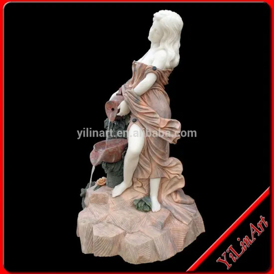 Natural Stone Garden Water Fountain With Lady Statue YL-P051