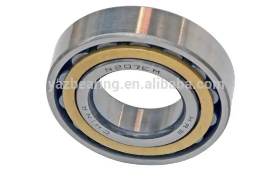 Original HRB brand N207 EM Brass cage Cylindrical Roller Bearings