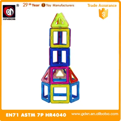 New magnetic tiles factory wholesale magnetic block 40 PCS