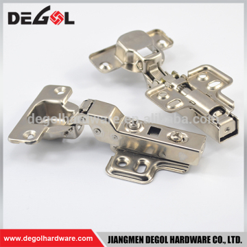 China manufacturer iron clip on half overlay soft closing furnace door cabinet hinge