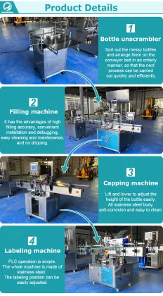 OCEAN Syrup Jam Glass Bottle Washing Fill Seal Pack Machine