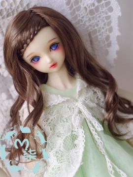 BJD Wig Long Curly Hair for YSD/MSD/SD Doll