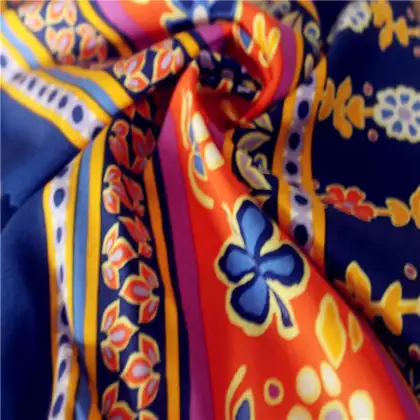 100%Ecovero rayon poplin  printed fabric