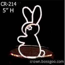 Cheap Rhinestone Rabbit Outline Pageant Tiaras