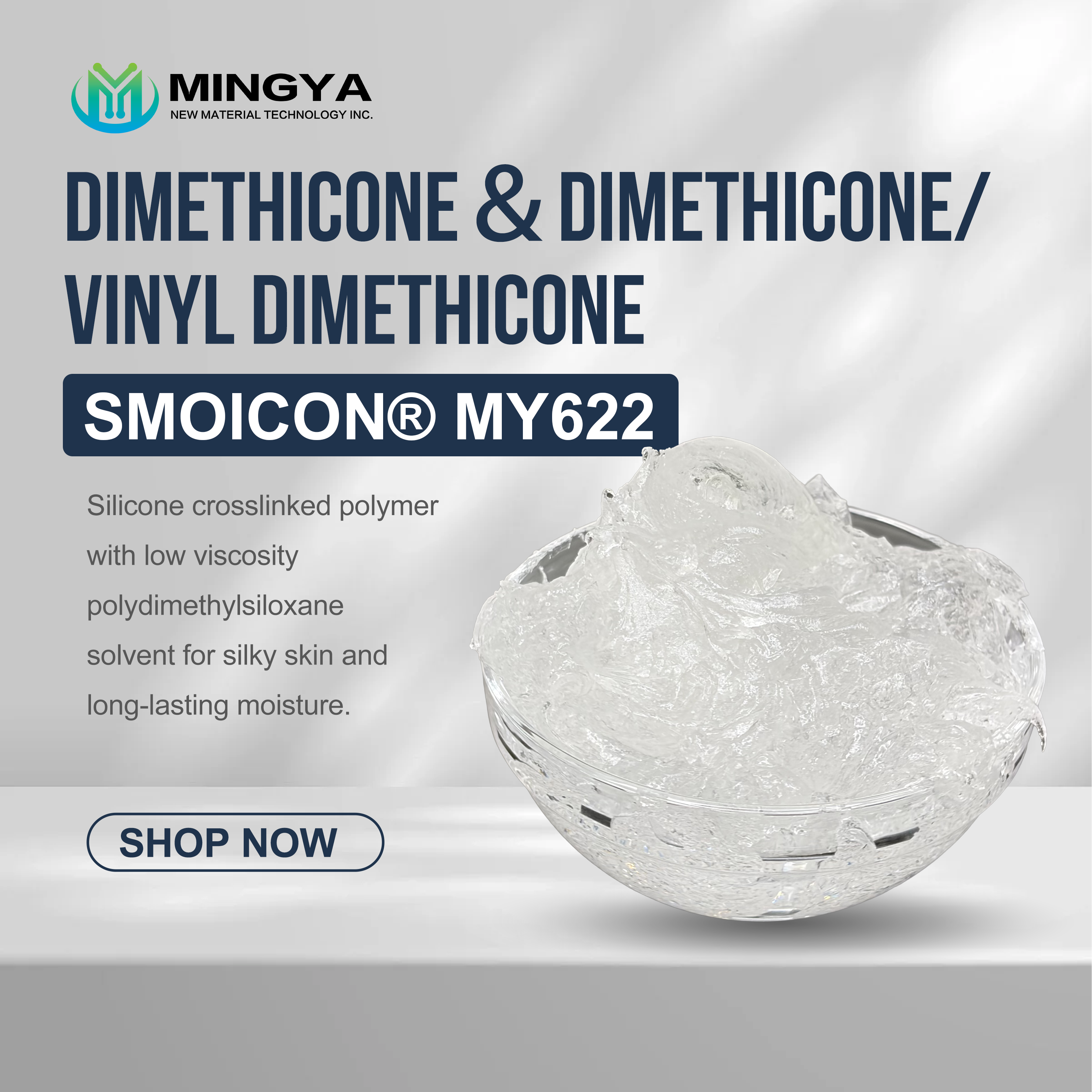 Silicone elastomer for cosmetics