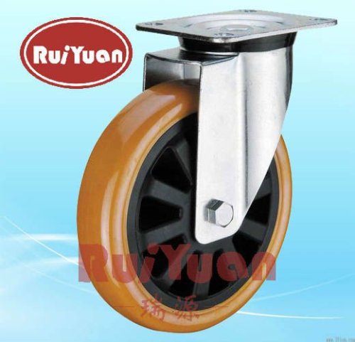 45xxxBPUPP PP+PU wheel European type polyurethane/PU industrial caster- swivel caster