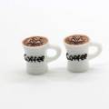 Charmes 3D tasse à café en résine Cabochons Mini minuscules blanc rose bleu 15 * 21mm meilleures ventes grosses perles pour la décoration artisanale