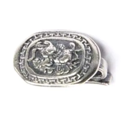 Thai Silver Jewelry: Kirin Lucky Clip - Pure Silver 925 DIY Handmade Accessories