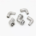 cnc machining stainless steel hydraulic union tee fittings