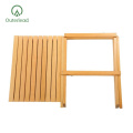 Table en bois pliant en bois de couleur naturelle