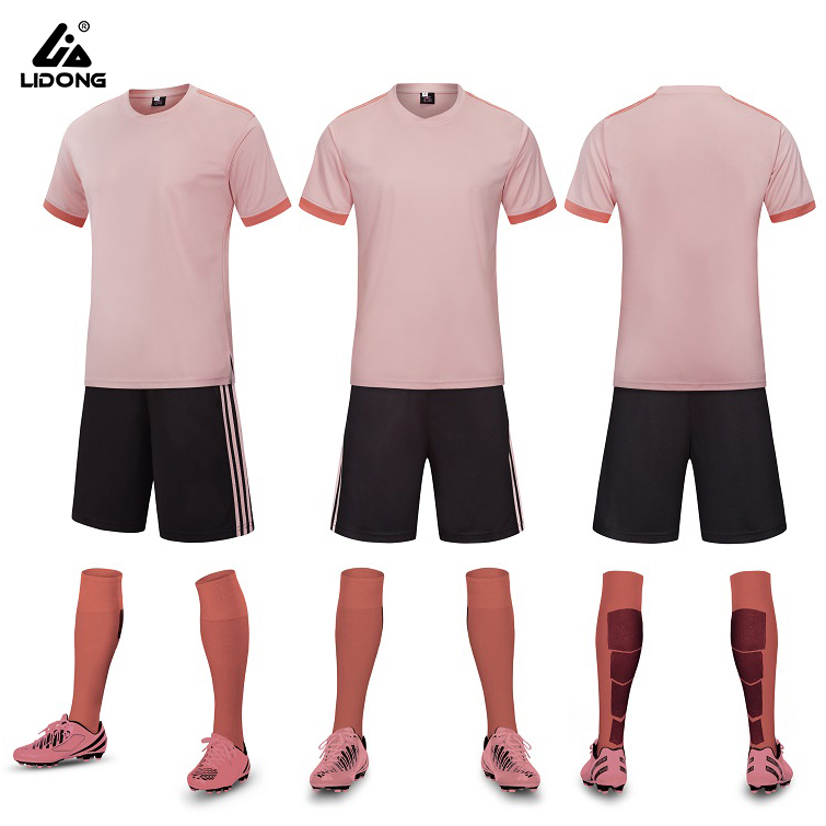 Paarse kleur voetbal trainingsuniform sportkleding