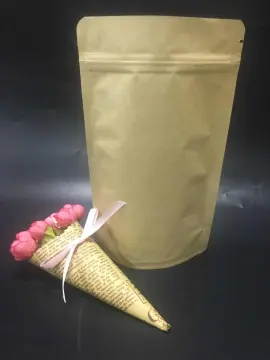 Kraft Paper Stand Up Pouch With Zipper