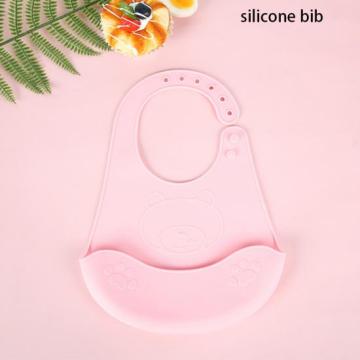 Bavaglino in silicone di grade cibo morbido morbido.