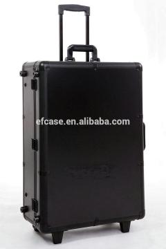 HOT SELLING COSMETIC MAKEUP CASE WITH LIGHT AND TROLLEY BLACK COLOR
