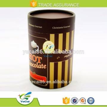 wholesale recycled material round paper food grade tin containers