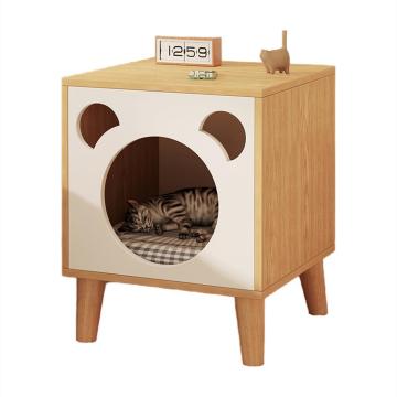Customizable Affordable Indoor Wood Pet Furniture: Concealing Litter Boxes and Serving as Cozy Cat Houses