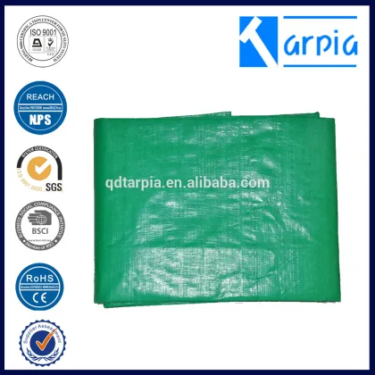 green waterproof poly tarp fabric wholesales tarpaulin factory price