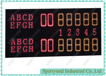 Tennis court digital led electronic scoreboard with tennis wireless score boards supplier