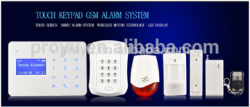2015 New Touch Keyboard Mobile Call GSM Alarm System