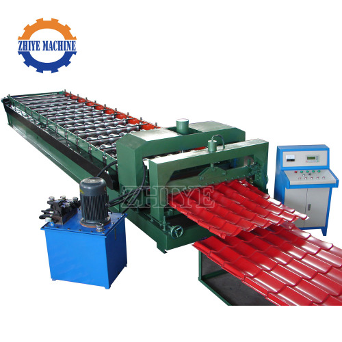 Steel+Glazed+Roof+Tile+Roll+Forming+Machine