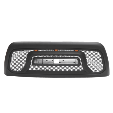 Matte Black Car Grills with LED Off-Road Accessory for 2010-2019 RAM 2500/3500 Front Bumper