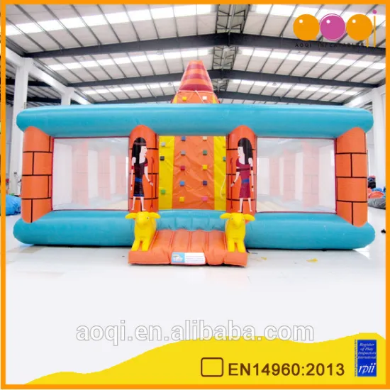 AOQI products inflatable climbing bouncer with free EN14960 certificate