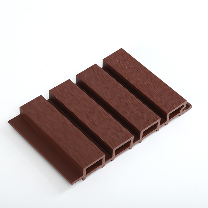 การหุ้มผนังภายนอก WPC พื้นผิวกลางแจ้งแบบนูน 3 มิติ