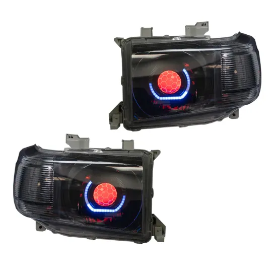 Customized RGB Head Lamp Bi-LED Projector Lens for Toyota Land Cruiser 70 Series FJ79 LC79