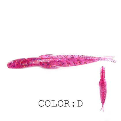 FJORD Hot Sale 78mm Leech Lures - 20pcs per Bag Soft Plastic Bass Bait