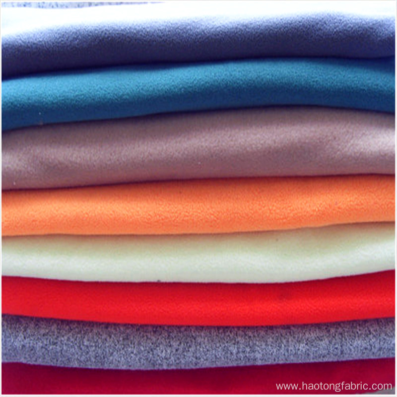 Plain Dyed Double-sided Brushed Polar Fleece Jersey Fabric