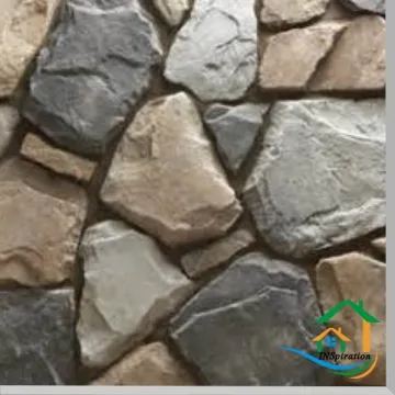 Modern of faux exterior stone wall cladding