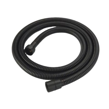Black Shower Hose Chrome Handheld 150cm Stainless Steel Shower Head with Brass Insert and Nut