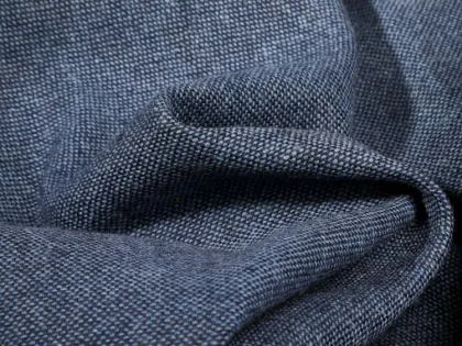 Woven woolen tweed fabric for overcoat