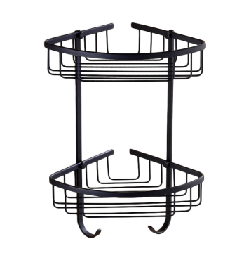 HONGDEC Black Bathroom Corner Rack Shower Caddy