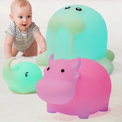 Waterproof Seven Color Touch Night Light for Kids' Bath Toys