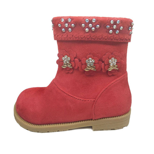 girls boots winter shoes sweet red hot shoes ankle boot