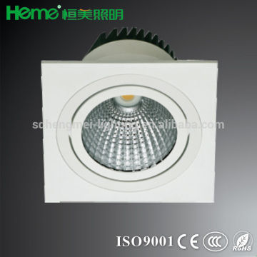 LED square COB 15W 27W 590lm 1050lm 1850lm LED ceiling recessed mount down light