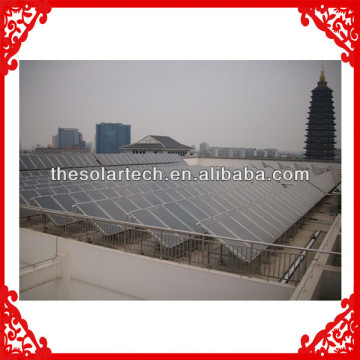 solar panel for heating project on school roof in China