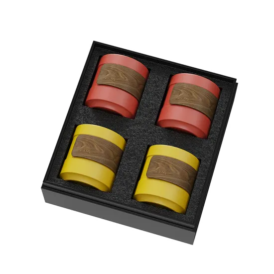 High-Quality Luxury Porcelain Coffee Mug with Walnut Wood Sleeve