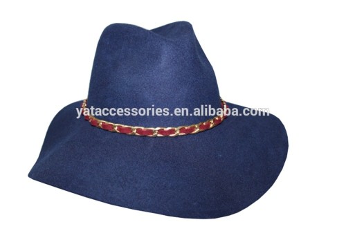 100% wool felt floppy hats with matching belt trimband, winter fashion hats