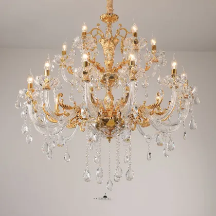 Modern K9 Crystal Chandeliers for Home Lighting: Bedroom, Kitchen, Dining
