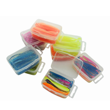 20 Pcs/Box Easy Carry Artificial Plastic Fishing Jig Baits Lures Tackle Set