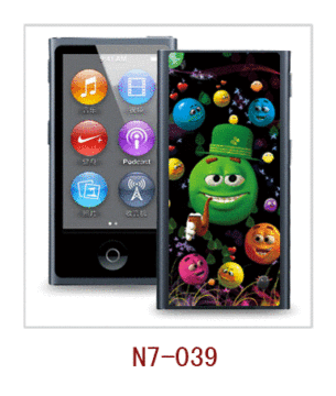 Cartone animato foto 3d Case per Ipod Nano, pc cassa rivestita in gomma, più colori disponibili