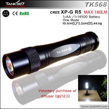 New Portable Flashlight 3W One Mode Q5 LED Mini Flashlight Torch