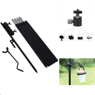 Portable Aluminum Adjustable Folding Camping Lamp Stand: A Reliable Companion for Outdoor Hiking and Camping
