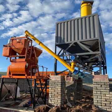 Tipo fixo Pronto elétrico HZS25 Plantas de lotes de concreto