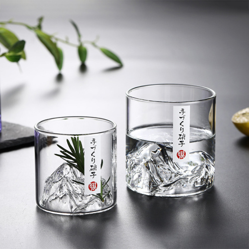 Transparent Mountaineering Whiskey Glass