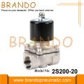 2S200-20 Válvula solenoide de cuerpo de acero inoxidable de 3/4 &#39;&#39; 24 V